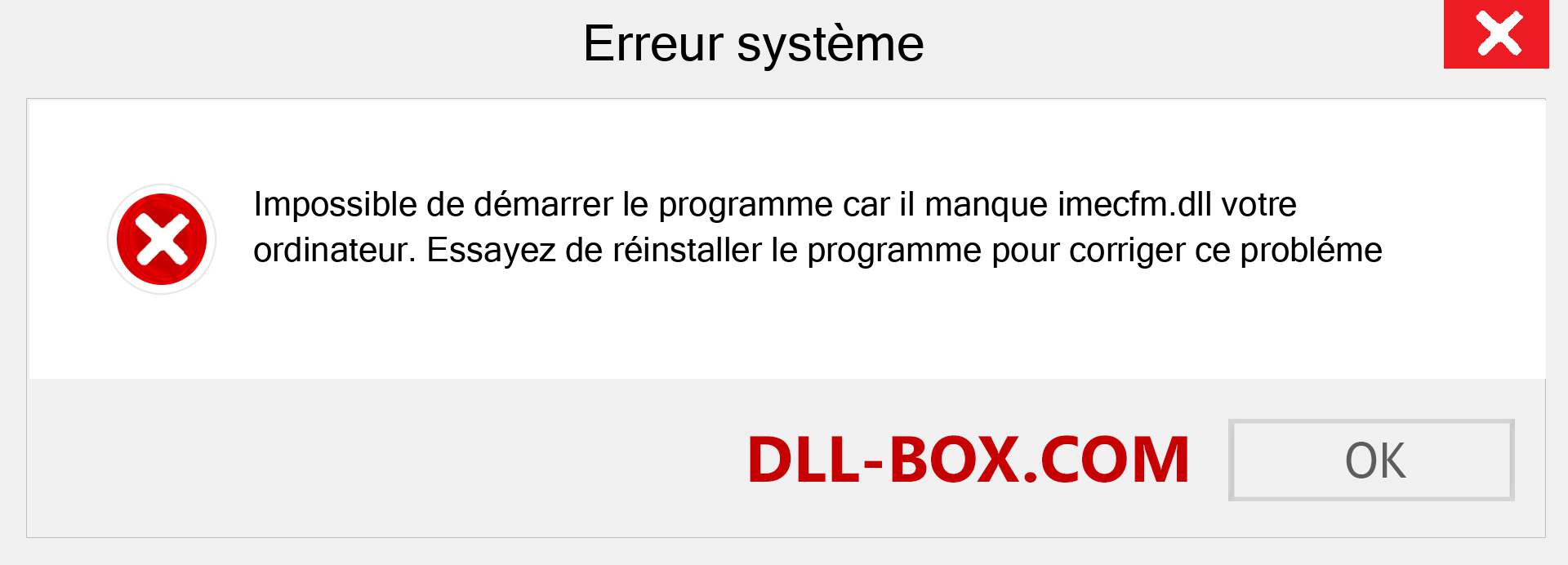 Le fichier imecfm.dll est manquant ?. Télécharger pour Windows 7, 8, 10 - Correction de l'erreur manquante imecfm dll sur Windows, photos, images